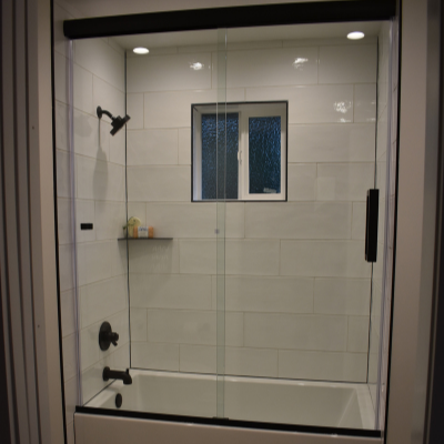 Bathroom remodel recessed can lights over tub in Tigard by Classic Electric