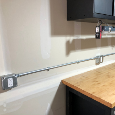 Garage benchtop outlets in Sherwood by Classic Electric